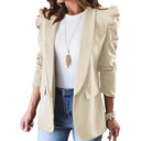 Chic Women's Blazer with Puff Sleeves
