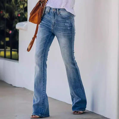 Chic Cropped Bootcut Jeans for Women