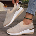 Glittering Slip-On Sneakers for Women