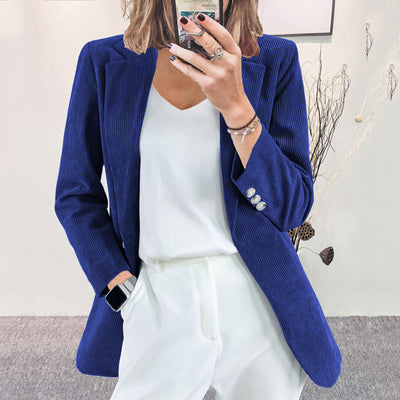Chic Striped Blazer Jacket for Women