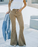 High-Waisted Stretch Flared Jeans for Women
