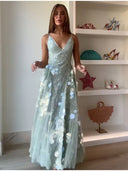 Elegant Evening Dress with Dazzling Accents