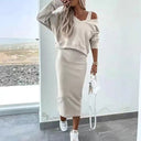 Stylish Women's Mini Dress and Sweater Set