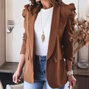 Chic Puff Sleeve Blazer Jacket for Women