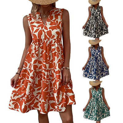 Chic A-Line Floral Dress for Women