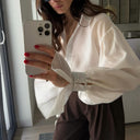 Chic Blouse with Statement Sleeves for Women