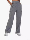 Stylish Women's Wide-Leg Cargo Pants with Pockets