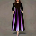 Gradient Maxi Dress with Convenient Pockets