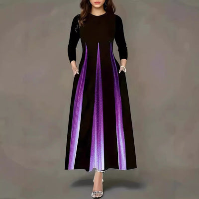 Gradient Maxi Dress with Convenient Pockets