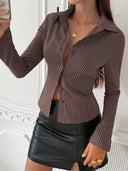 Sleek Striped Blouse for Women