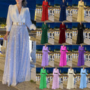 Women's Glittering Evening Dress with Stunning Bodice and Shimmering Skirt