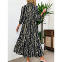 Chic Women's Ruffle Shirt Dress with Asymmetrical Hem