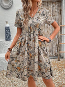 Floral Print Women's Dress for Everyday Wear