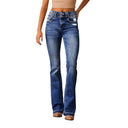 Trendy Destroyed Flared Jeans for Women