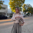 Chic Checkered Blouse for Women