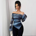 Off-Shoulder Women's Blouse for Chic Style
