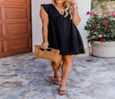 Romantic Ruffle Midi Dress for Women