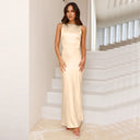 Chic Shiny Floor-Length Dress for Women