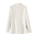 Floral Detail Women's Blazer Jacket with Superior Craftsmanship