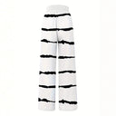 Fashion-Forward Summer Pants with Stylish Stripes & Side Pockets