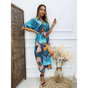 Bohemian Style Women's Wrap Dress