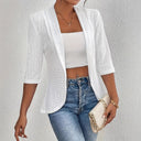 Women's Hole Pattern Blazer Jacket