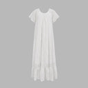 Airy Ruffled Women's Dress with Unique Lace Design