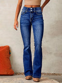 Chic Women's High-Waisted Bootcut Jeans