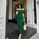 Chic Off-Shoulder Wrap Dress for Women