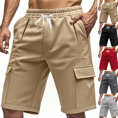 Stylish Women's Cargo Shorts with Elastic Waistband & Side Pockets