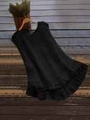 Women's Summer Ruffle Dress in Airy Fabric