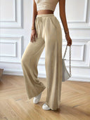 Chic Palazzo Pants with Drawstring Waist