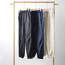Women's Linen Trousers with Elastic Waist and Side Pockets