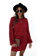Stylish Jersey Dress with Drawstring Waist