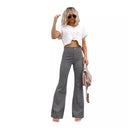 High-Waisted Flared Jeans for Women - Stylish Fit