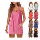 Chic Women's Nightgown with Convenient Pockets