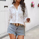 Lace Pattern Blouse for Women