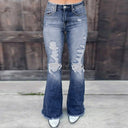 Retro-Inspired Women's Flared Jeans