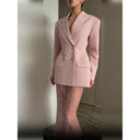 Chic Women's Blazer with Double-Breasted Design