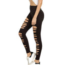 Chic Women's Leggings with Stylish Cut-Outs