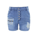 Fringe Denim Shorts for Trendy Women