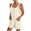 Stylish Women's Overall Dress with Pocket Accent