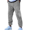 Women's Cargo Pants with Adjustable Drawstring and Side Pockets