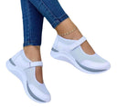 Stylish Women's Sneakers with Mesh Upper & Adjustable Strap