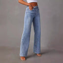 Chic High-Waisted Wide-Leg Jeans for Women