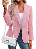 Women's Classic Gold Button Blazer