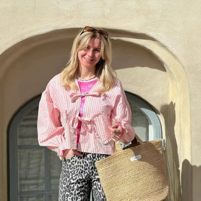 Chic Striped Palazzo Pants for Women