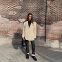 Chic Blazer Jacket with Glamorous Stone Detailing