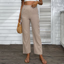 Chic High-Waisted Palazzo Pants with Pleats for Women