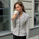 Chic Women's Blazer Jacket with Refined Design